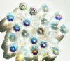 25 7x11mm Transparent Crystal AB Melon Beads